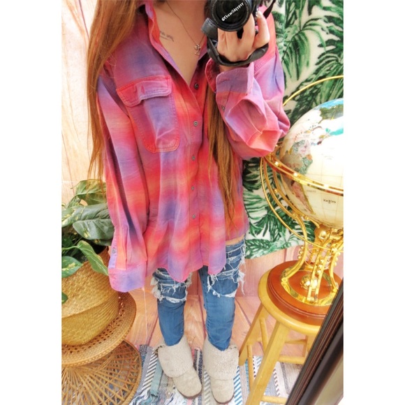 Vintage Tops - Vintage wrangler western oversized button down 🍃